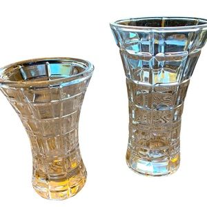 Glass Bud Vases Set of Two